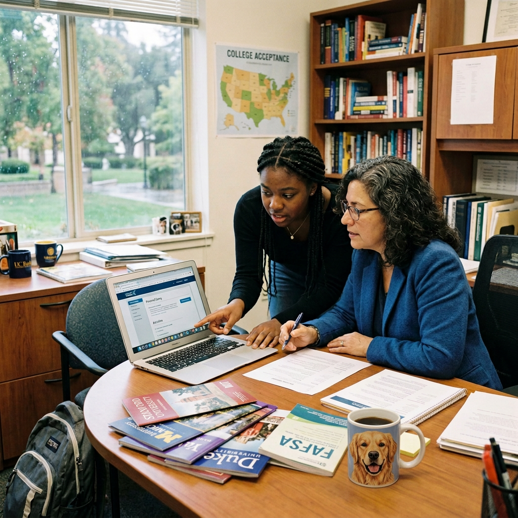 Counselor and student desk scene updated